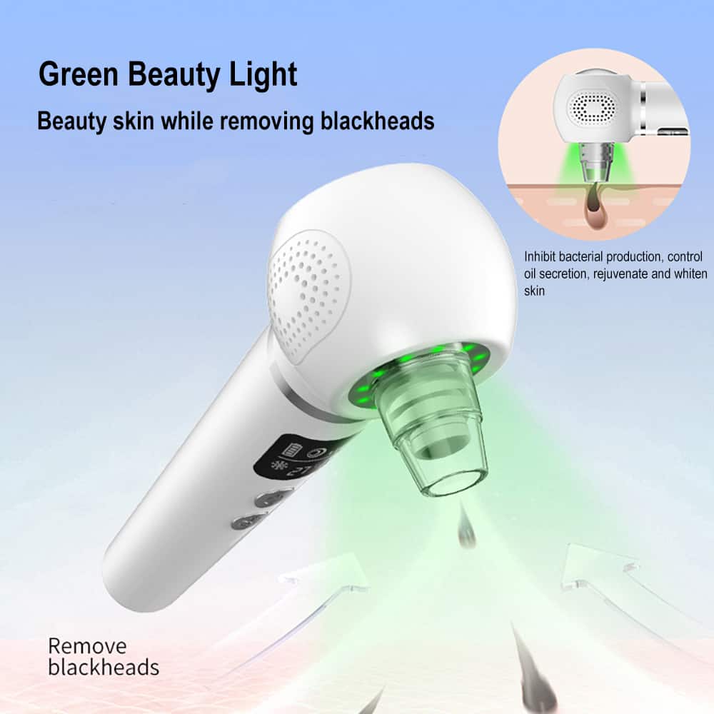 7 in 1 Hot Cold Blackhead Remover Vacuum with Green Light