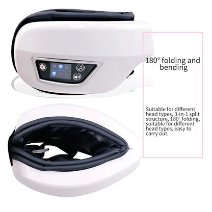 Smart Eye Massager for Headaches Relaxation, Bluetooth, Music, Foldable Portable