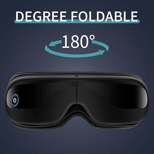 Multi-Functional Eye Massager with Heat, Air Pressure Massage, Hot Compress, Built-in Music, Massager for Eye Fatigue, Dry Eyes and Dark Circles