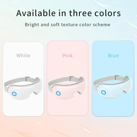 Eye Massager with Heat, Heated Eye Mask with Bluetooth Music, Face Massager, Mask for Migraine & Headache Relief, Improved Sleep