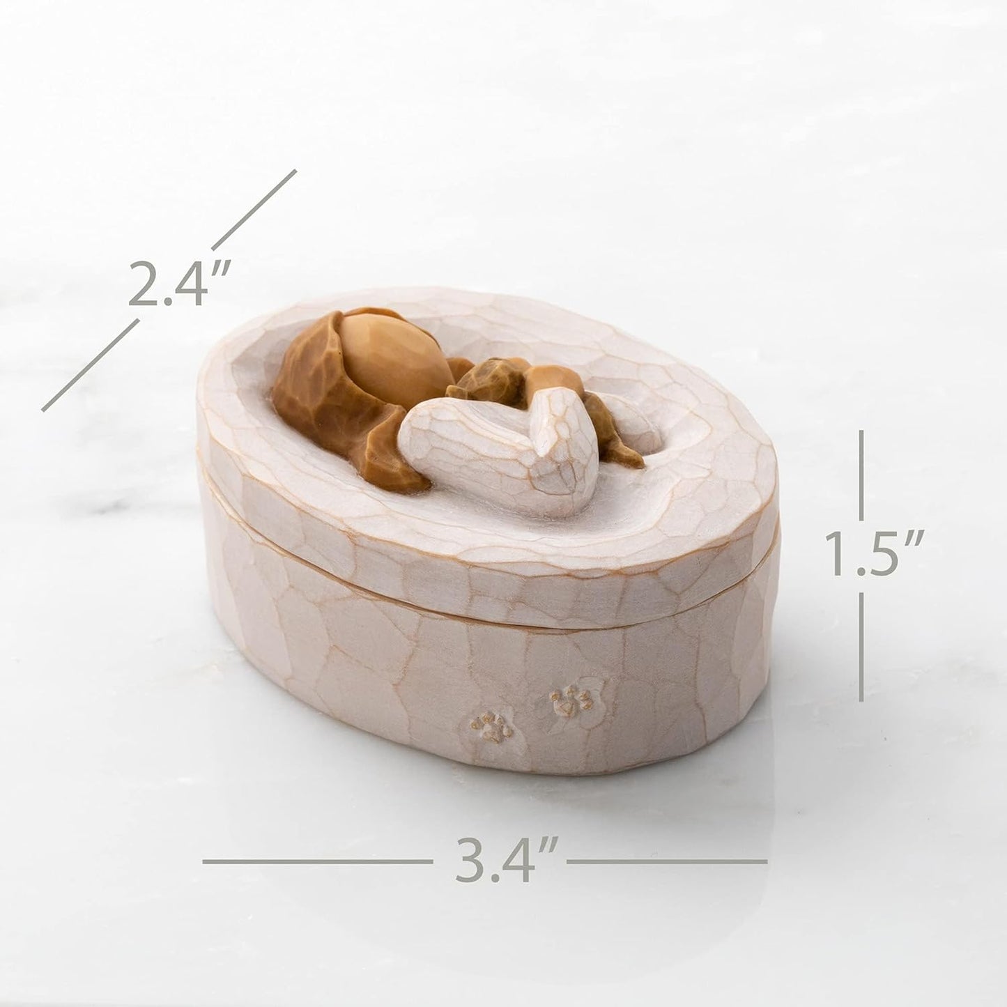 Friendship Keepsake Box, Forever True, Forever Friends, Holds Jewelry and Treasures, Carving of Best Friends or Sisters, Sculpted Hand-Painted Keepsake Box