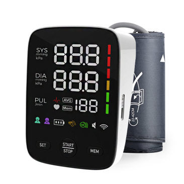 Household Arm Type Digital Electronic Portable LED Smart Blood Pressure Meter BP Monitor