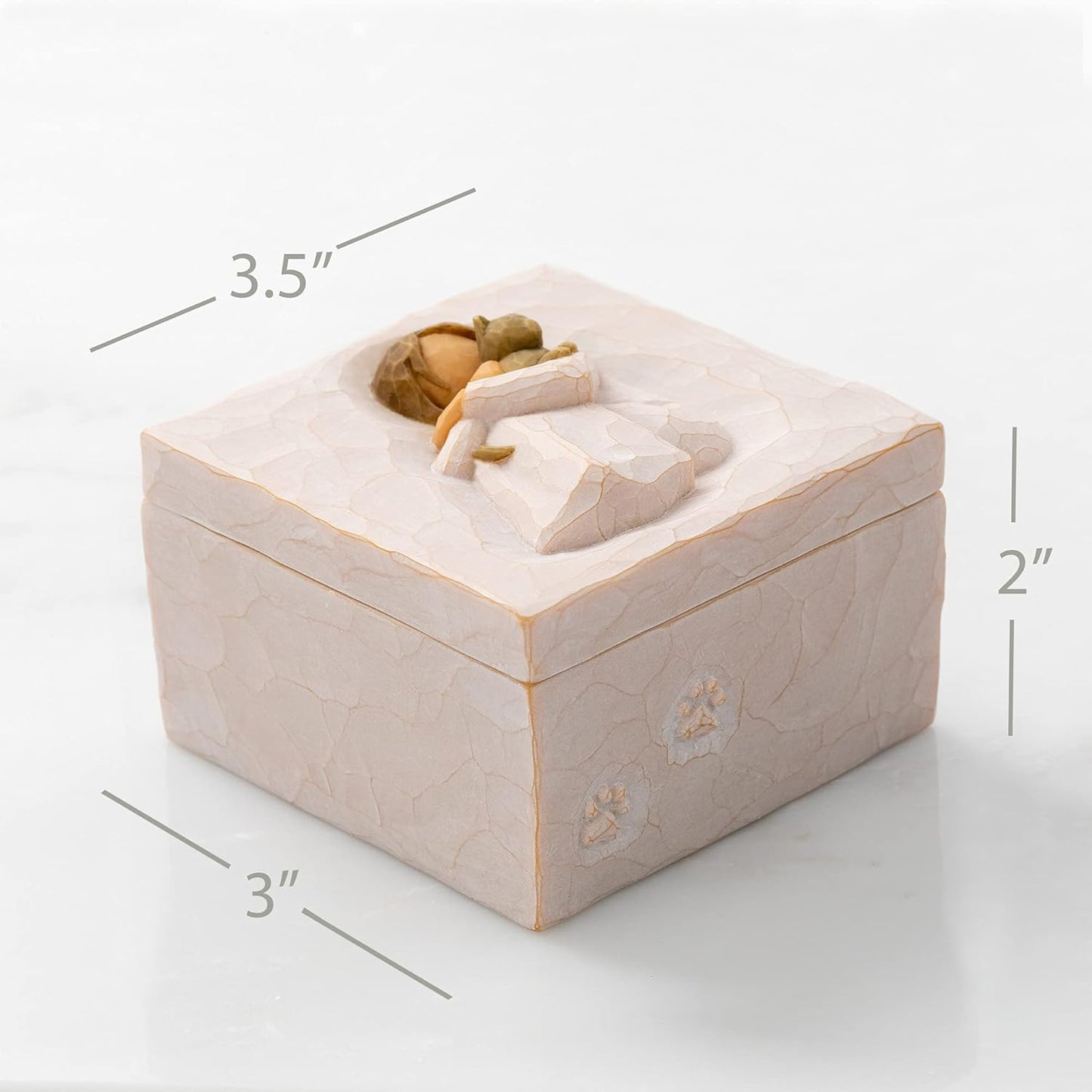 Friendship Keepsake Box, Forever True, Forever Friends, Holds Jewelry and Treasures, Carving of Best Friends or Sisters, Sculpted Hand-Painted Keepsake Box