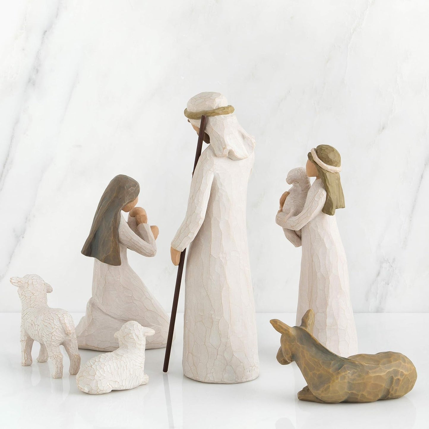 6-Piece Nativity Set, Behold The Awe and Wonder of The Christmas Story, Build a Family Holiday Tradition with Classic Nativity Collection, Sculpted Hand-Painted Figures