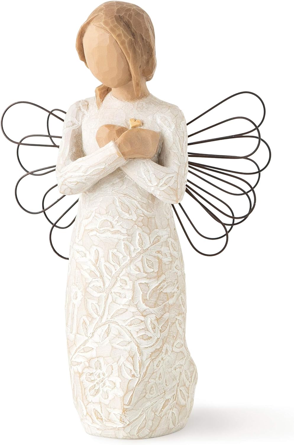 Remembrance Angel (Lighter Skin), Memories…Hold Each one Safely in Your Heart, A Gift to Express Sympathy, Comfort, Remembrance and Healing, Sculpted Hand-Painted Figurine