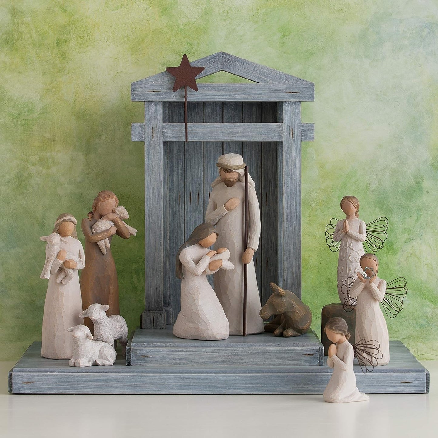 6-Piece Nativity Set, Behold The Awe and Wonder of The Christmas Story, Build a Family Holiday Tradition with Classic Nativity Collection, Sculpted Hand-Painted Figures