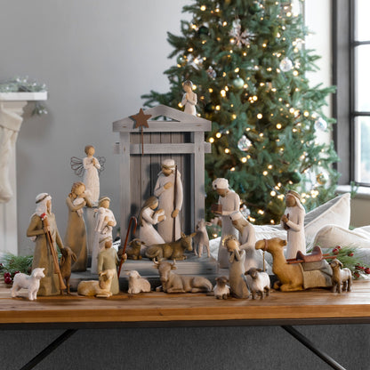 Nativity Premier plus Shepherds, Animals and Angels, 24-piece Set