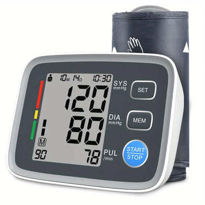 Adjustable cuff automatic upper arm blood pressure monitor household digital blood pressure monitor electronic sphygmomanometer